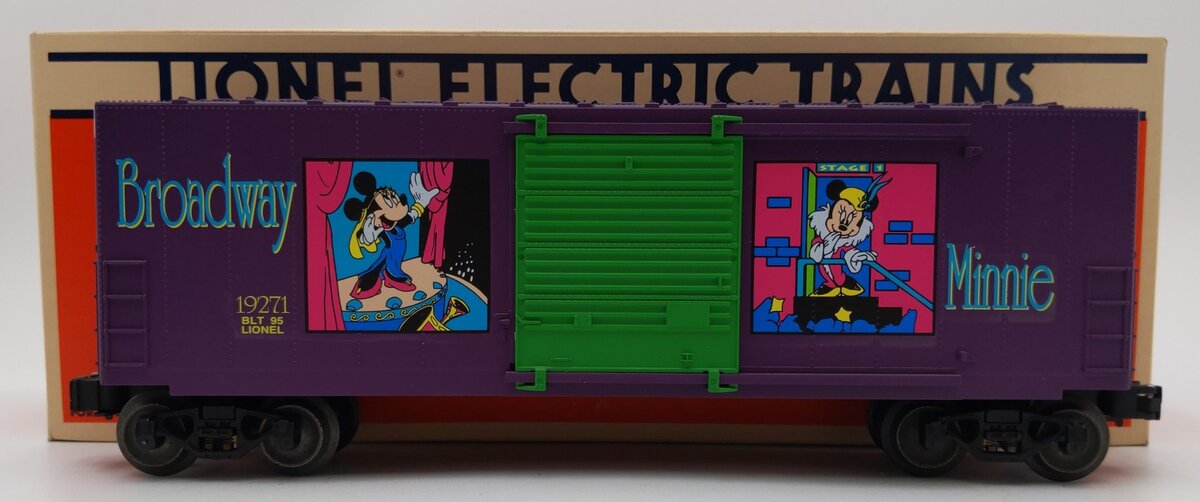 Lionel 6-19271 O Gauge Disney Broadway Minnie Mouse Hi-Cube Boxcar LN/Box