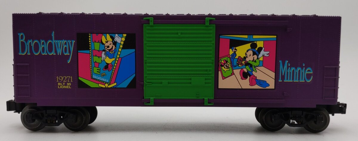 Lionel 6-19271 O Gauge Disney Broadway Minnie Mouse Hi-Cube Boxcar LN/Box