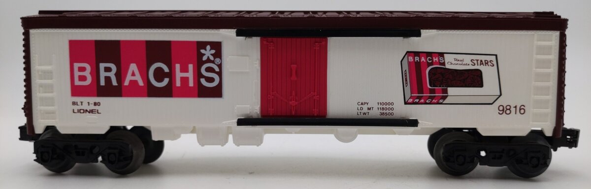 Lionel 6-9816 O Gauge Brach''s Candy Billboard Reefer Car #9816 LN/Box