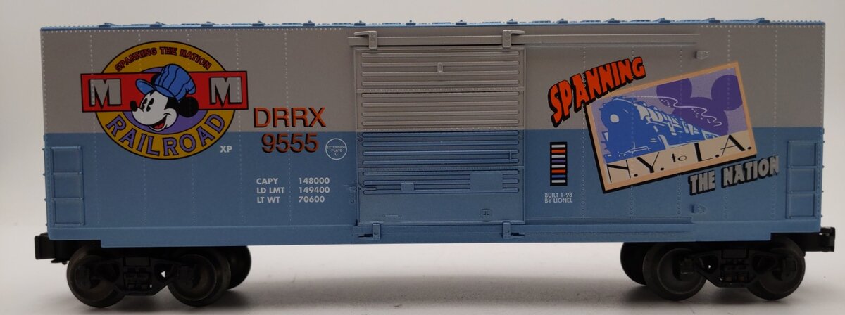 Lionel 6-29205 Mickey Mouse Railroad Hi-Cube Boxcar LN/Box