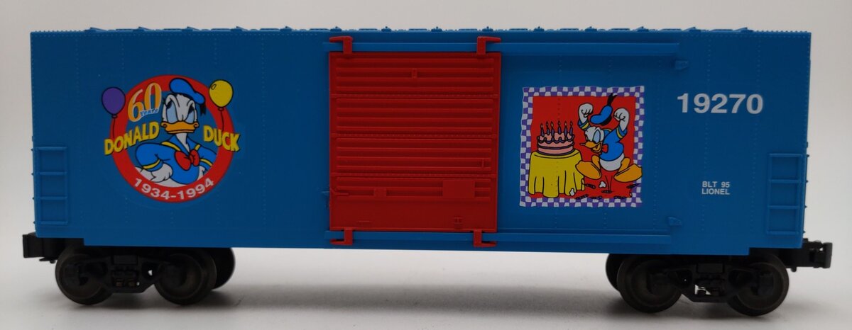 Lionel 6-19270 O Gauge Donald Duck 60th Birthday Boxcar LN/Box