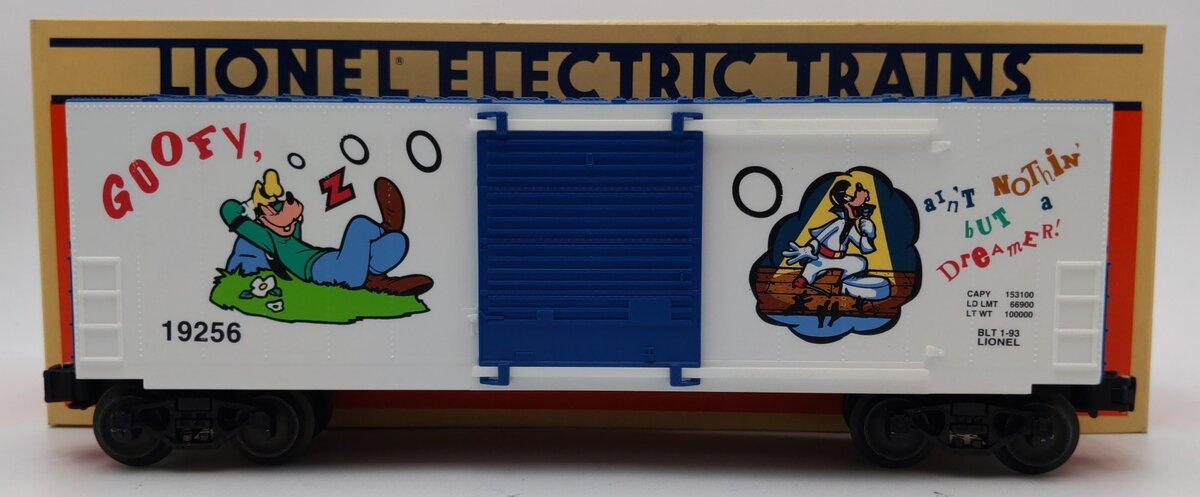 Lionel 6-19256 O Gauge Disney Goofy Hi-Cube Boxcar LN/Box