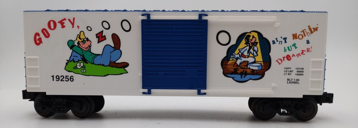 Lionel 6-19256 O Gauge Disney Goofy Hi-Cube Boxcar LN/Box