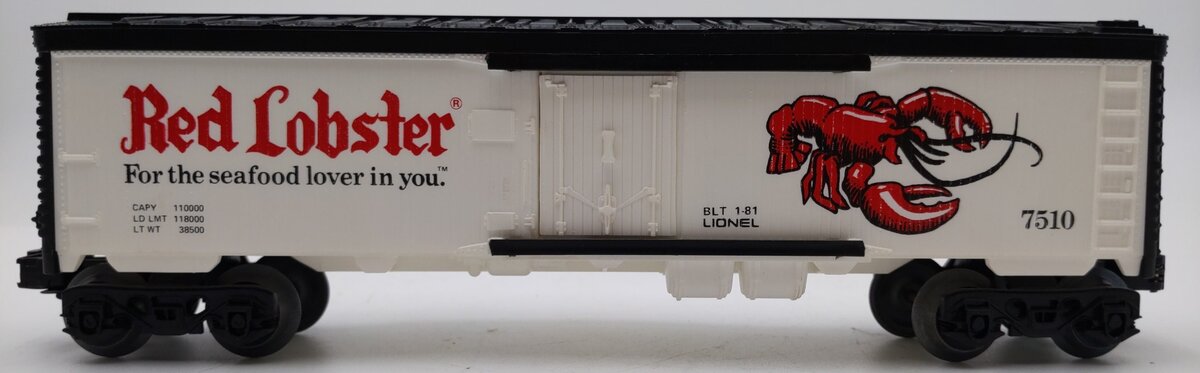 Lionel 6-7510 O Gauge Red Lobster Refrigerator Car LN/Box