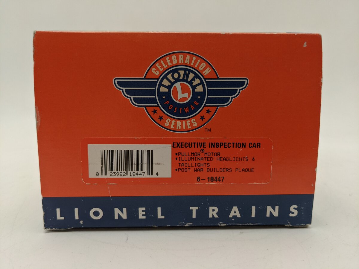 Lionel 6-18447 O Gauge PWC 68 Executive Inspection Car EX/Box