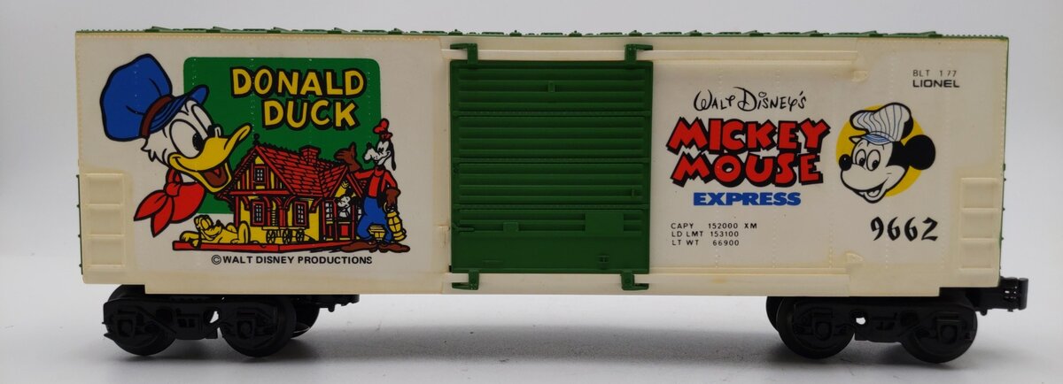 Lionel 6-9662 O Gauge Donald Duck Hi-Cube Boxcar EX/Box