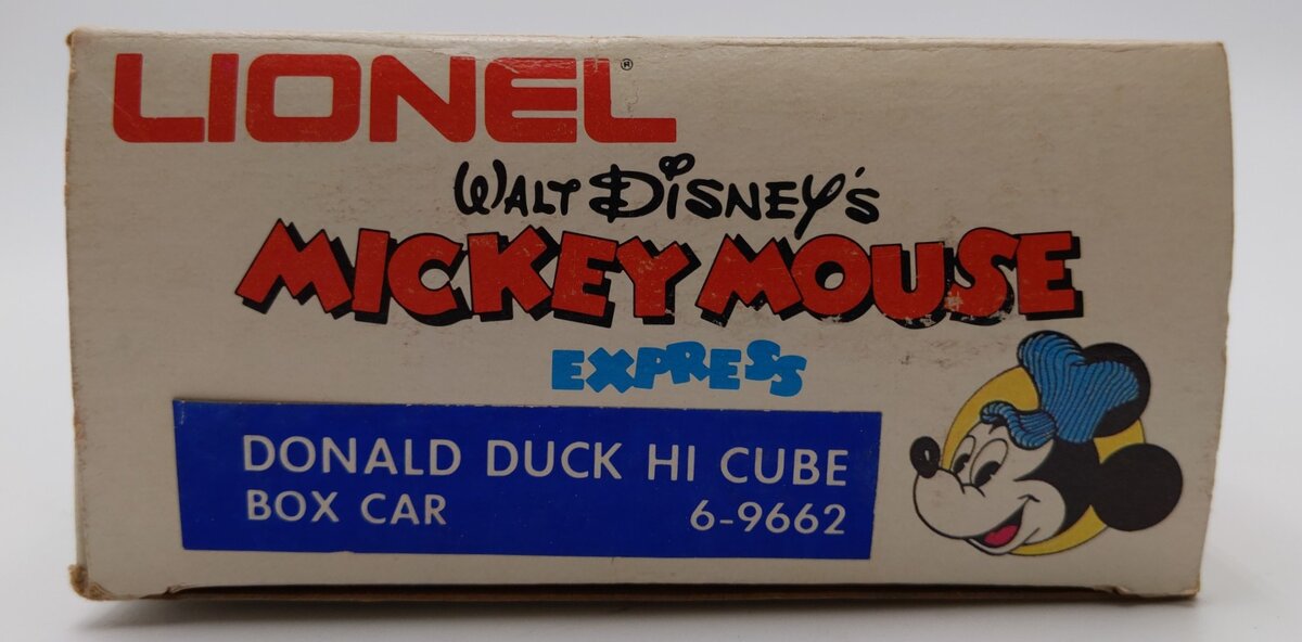 Lionel 6-9662 O Gauge Donald Duck Hi-Cube Boxcar EX/Box