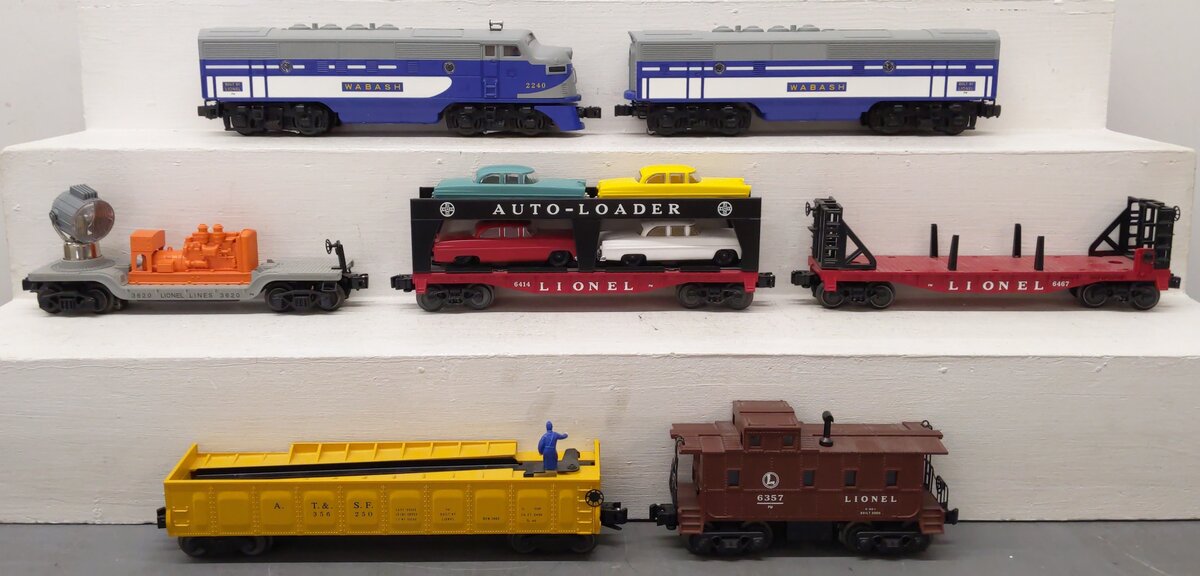 Lionel 6-31711 O Gauge  PWC Wabash Diesel Freight Train Set #1563W LN/Box