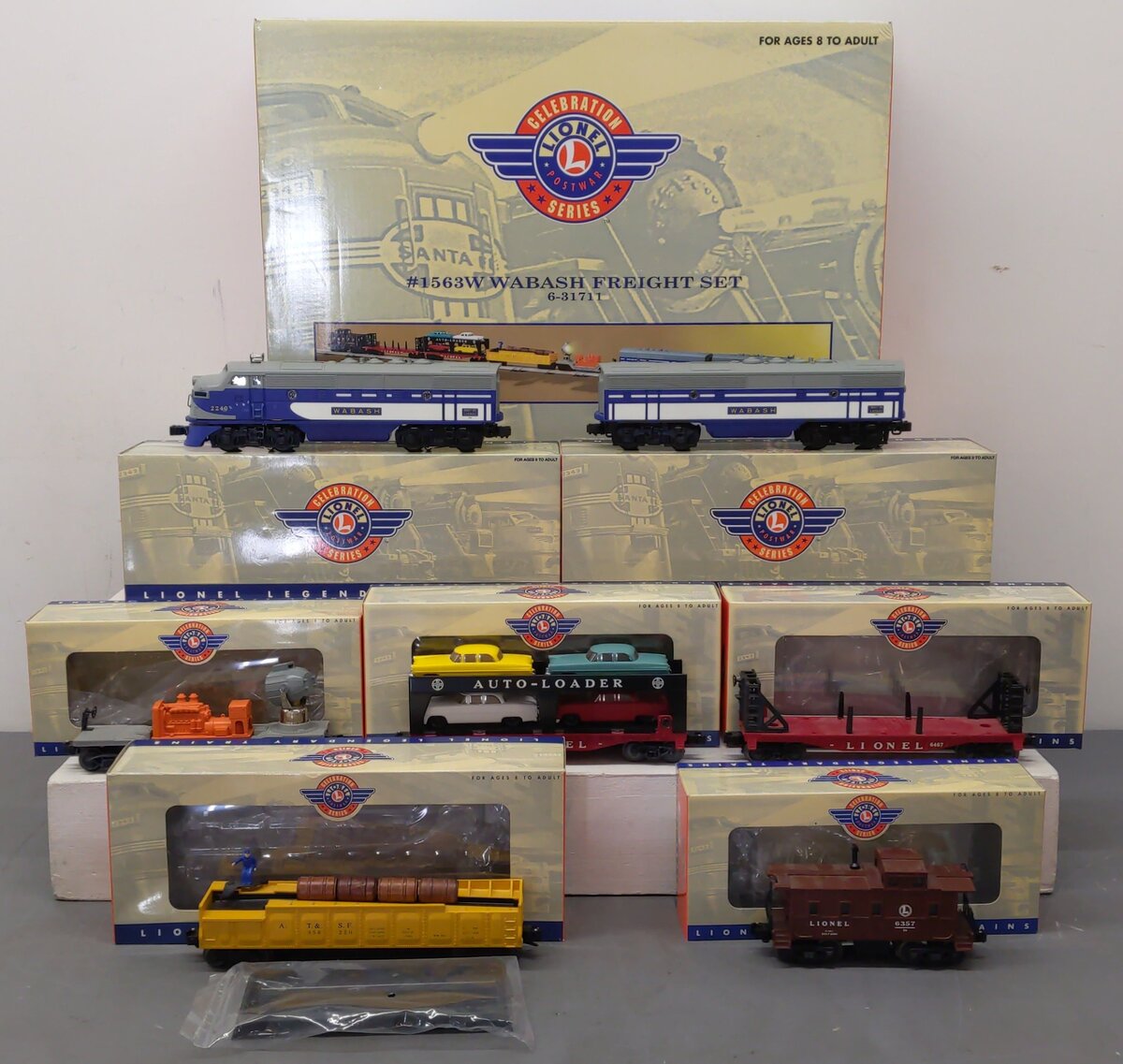 Lionel 6-31711 O Gauge  PWC Wabash Diesel Freight Train Set #1563W LN/Box
