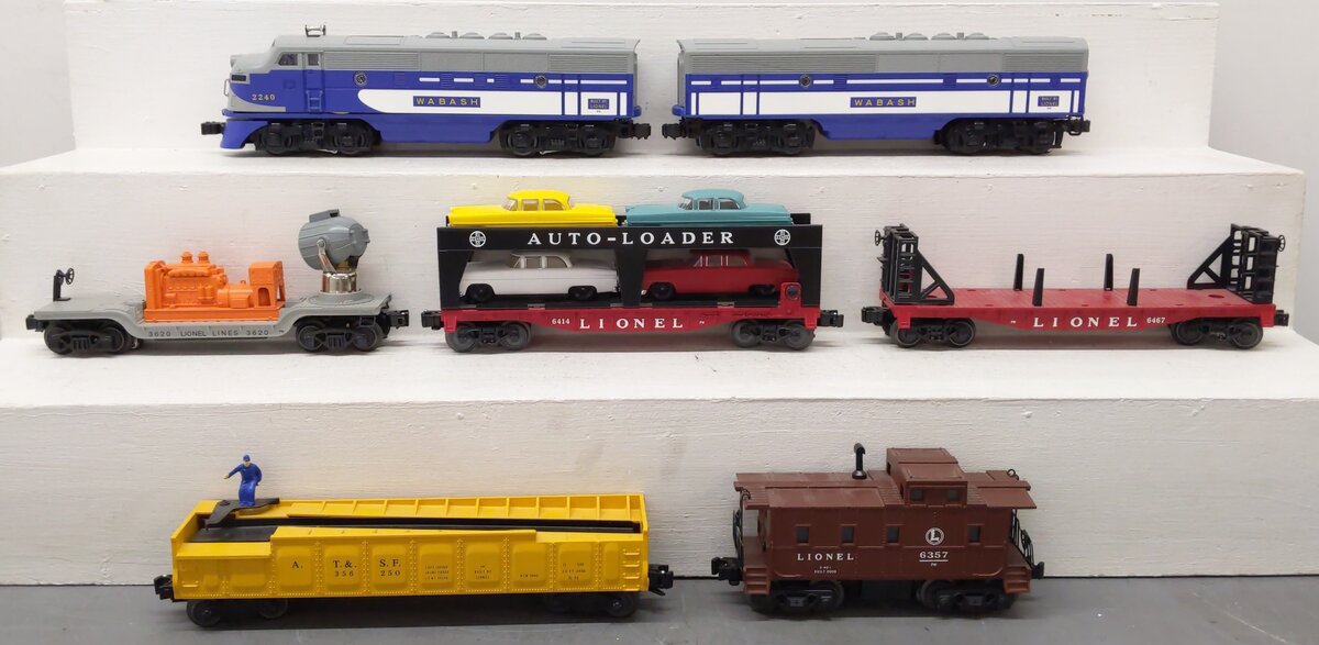 Lionel 6-31711 O Gauge  PWC Wabash Diesel Freight Train Set #1563W LN/Box
