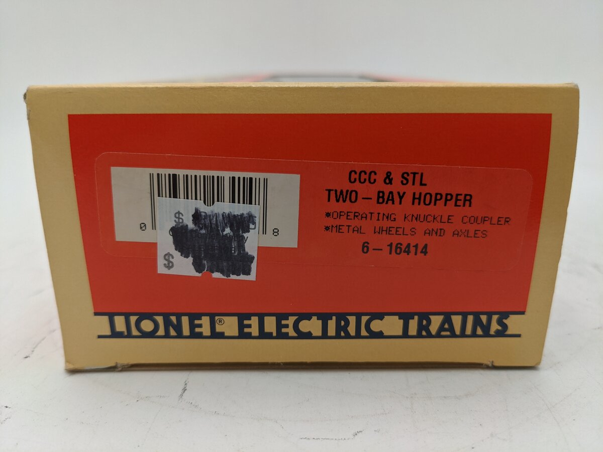Lionel 6-16414 O Gauge Cleveland Cincinnati Chicago & St. Louis 2-Bay Hopper Car EX/Box