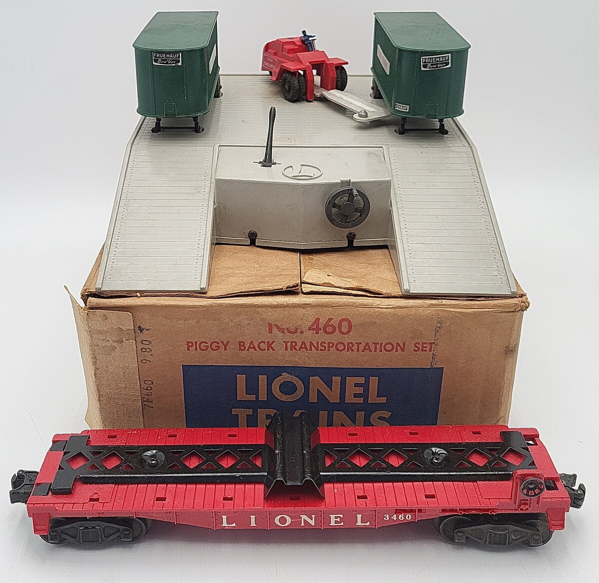 Lionel 460 Vintage O Piggyback Loader Set VG/Box