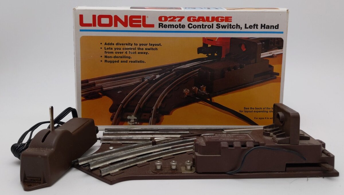 Lionel 6-5121 O O27 Left Hand Remote Control Switch Turnout EX/Box