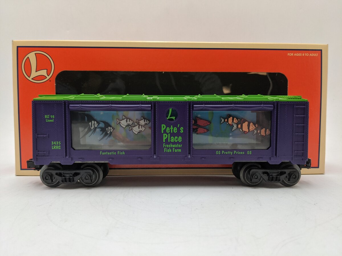 Lionel 6-19965 O Gauge LRRC Pete's Place Operating Aquarium Car #3435 EX/Box