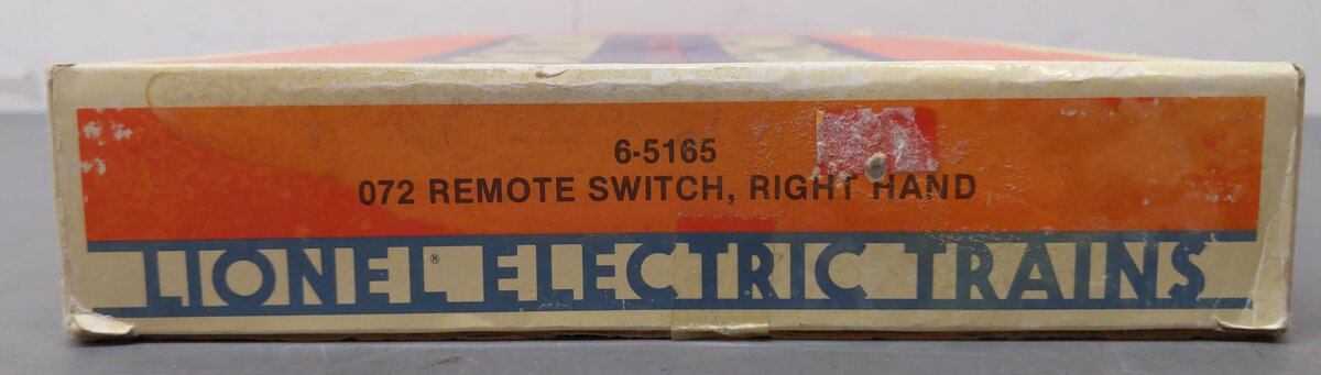 Lionel 6-5165 O72 Right Hand Remote Switch Turnout VG/Box