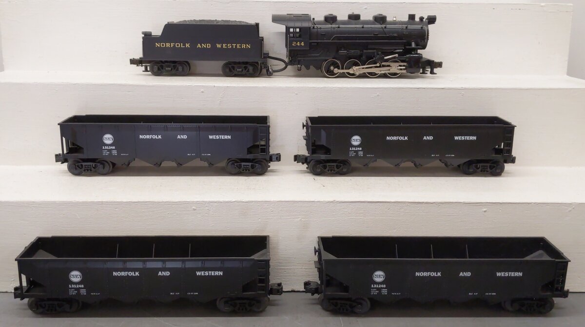 MTH 30-026 O Scale Norfolk & Western 0-8-0 O Gauge Steam Freight Train Set LN/Box