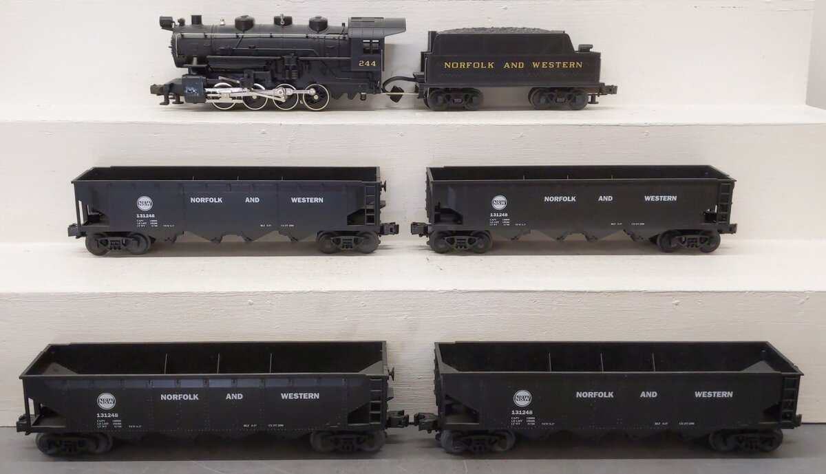 MTH 30-026 O Scale Norfolk & Western 0-8-0 O Gauge Steam Freight Train Set LN/Box