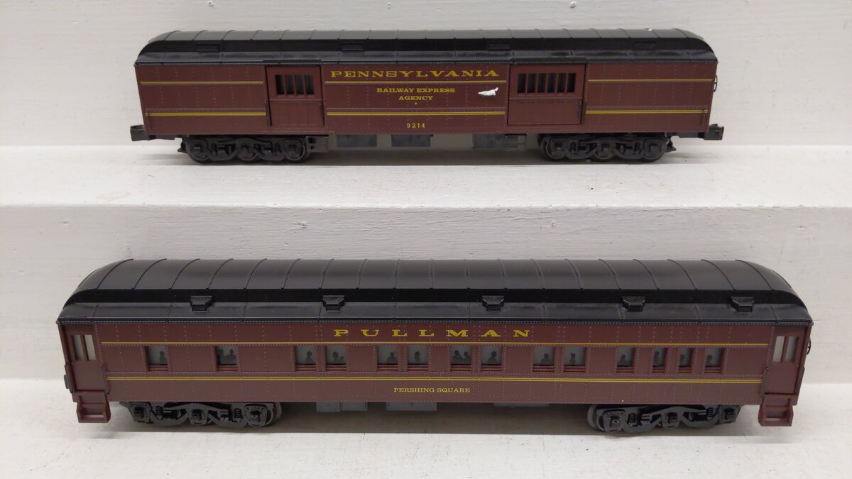 K-Line K4880E O PRR Broadway Limited 15" Heavyweight Passenger Cars (Set of 2) EX/Box