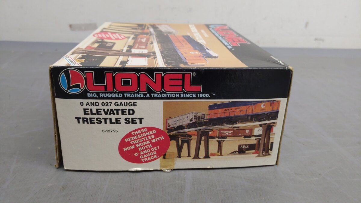 Lionel 6-12755 O Gauge Elevated Trestle Set (Set of 10) VG/Box