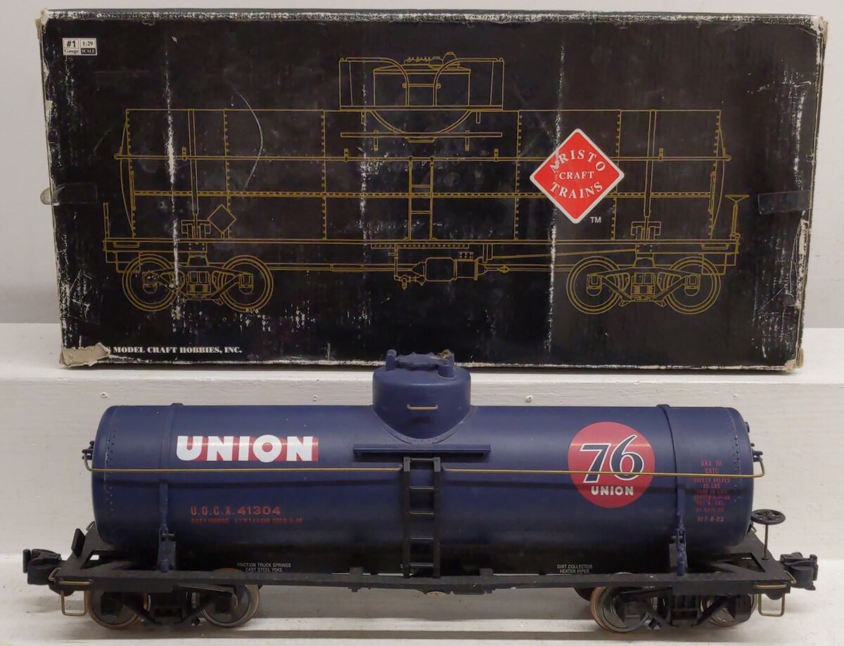 Aristo-Craft 41304 G Scale Union Oil Single Dome Tank Car VG/Box