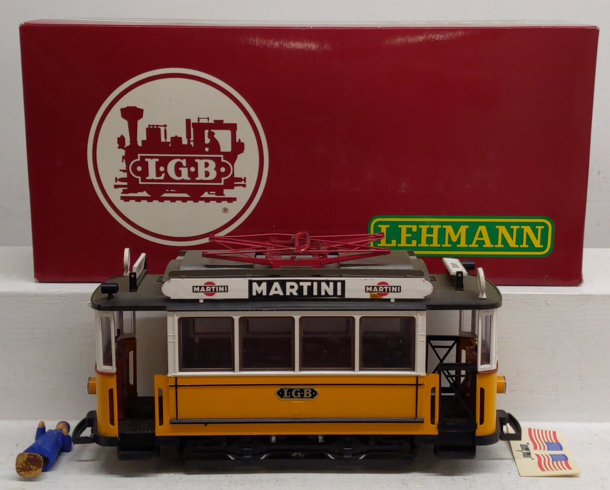 LGB 2035 G Scale Martini Streetcar VG/Box