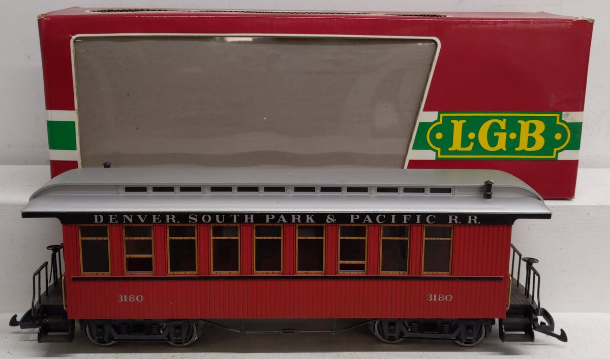 LGB 3180 G Denver South Park & Pacific Passenger Car #3180 EX/Box