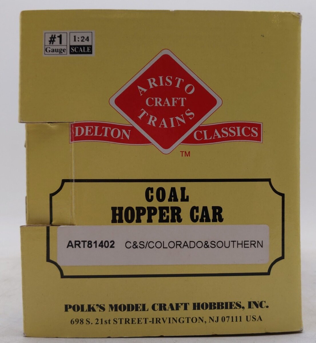 Aristo-Craft 81402 G Scale Colorado & Southern Coal Hopper Car - Metal Wheels EX/Box