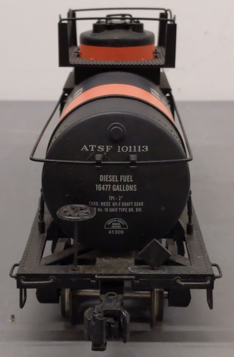 Aristo-Craft 41309 Santa Fe Single Dome Tank Car (Metal Wheels) EX/Box