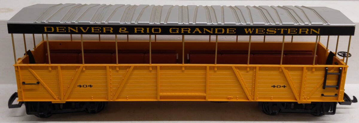 LGB 30260 G Scale Denver & Rio Grande Western Covered Passenger Car #404 EX/Box