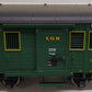 LGB 3019 G Scale Mail Post Car with Lights (Metal Wheels) EX/Box