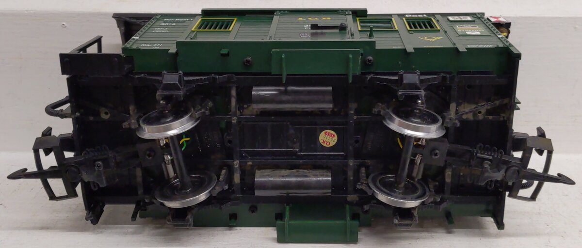 LGB 3019 G Scale Mail Post Car with Lights (Metal Wheels) EX/Box