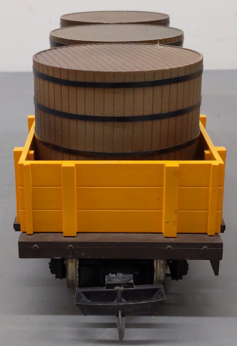 Kalamazoo 1874-3 G Scale Gondola w/ Barrels EX/Box