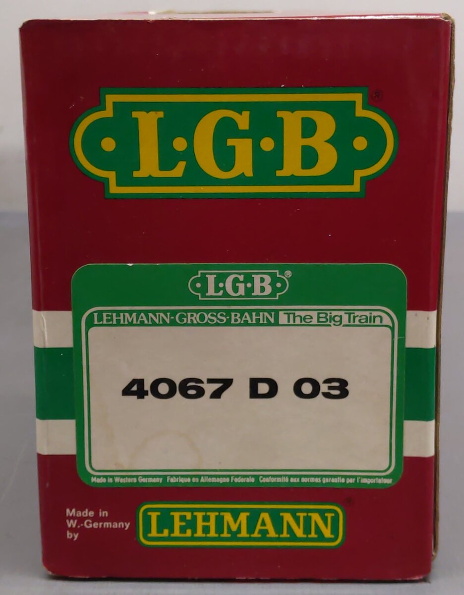 LGB 4067-HD G Scale Harley Davidson Ltd. Edition Boxcar EX/Box