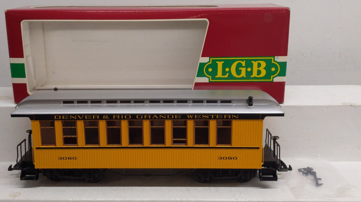 LGB 3080 G Scale Denver & Rio Grande Western Passenger Car EX/Box