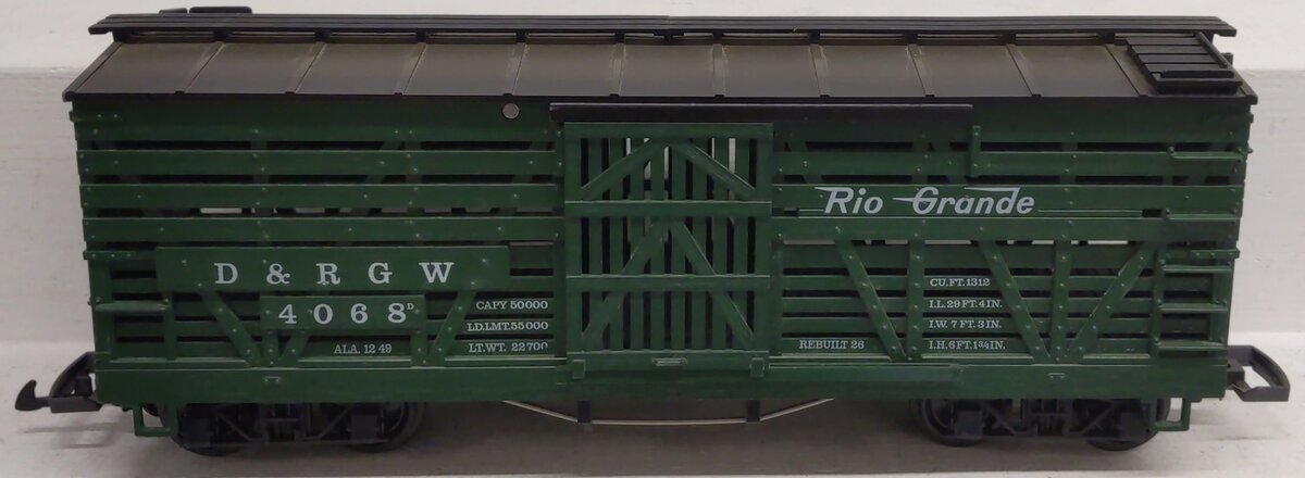 LGB 4068 G Scale Denver & Rio Grande Western Stock Car #4068 EX/Box