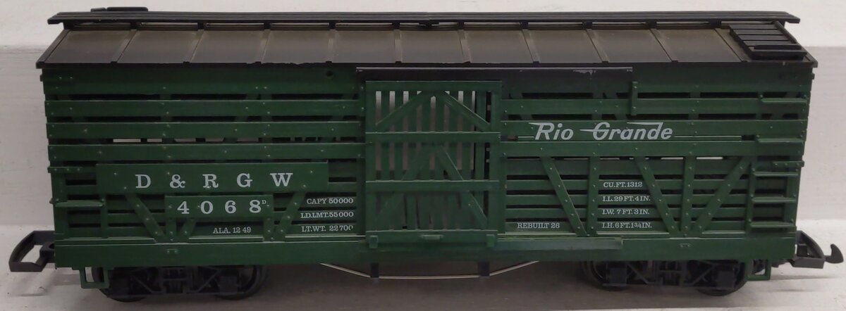 LGB 4068 G Scale Denver & Rio Grande Western Stock Car #4068 EX/Box
