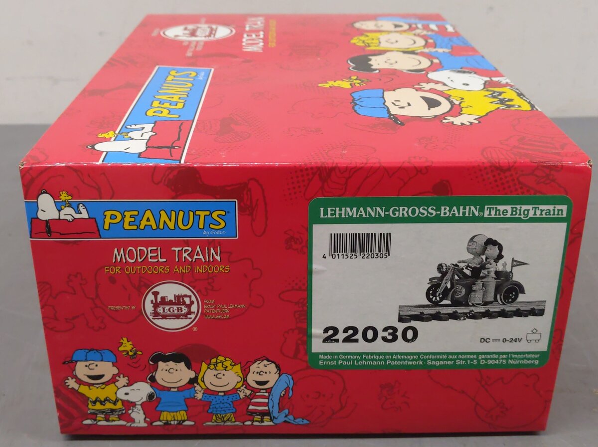 LGB 22030 G Scale PEANUTS® Motorcycle EX/Box