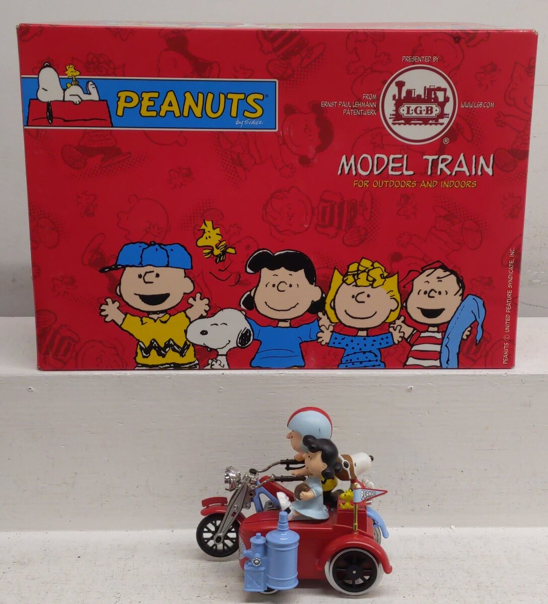 LGB 22030 G Scale PEANUTS® Motorcycle EX/Box