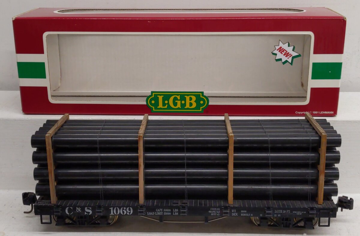 LGB 42690 Colorado and Southern Flatcar (Metal Wheels) VG/Box