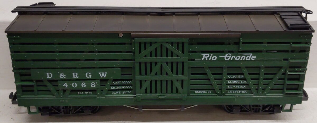 LGB 4068 G Scale Denver & Rio Grande Western Stock Car #4068 EX/Box