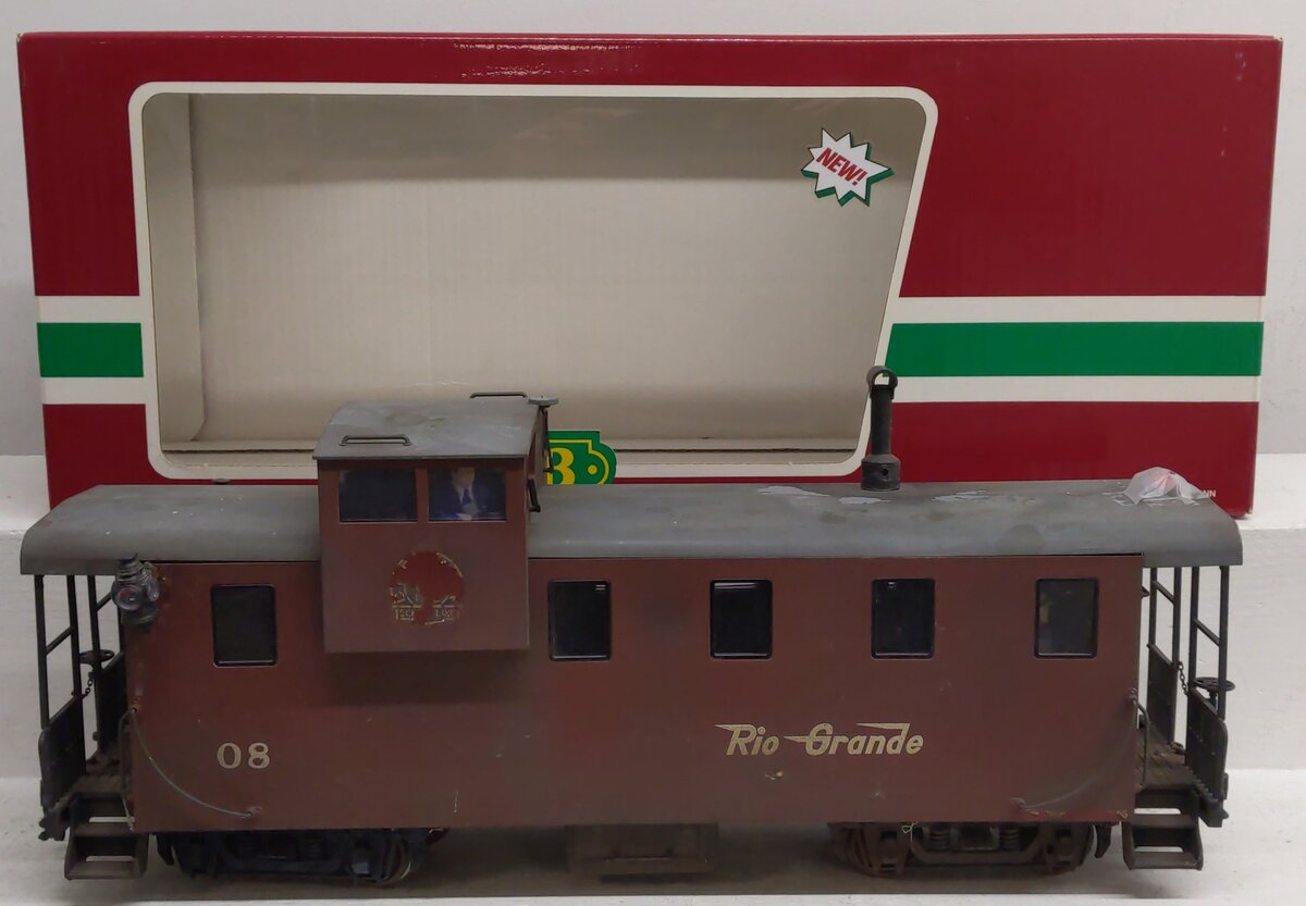 LGB 42710 G Scale Rio Grande Caboose #1993 (Metal Wheels) - Weathered/Box