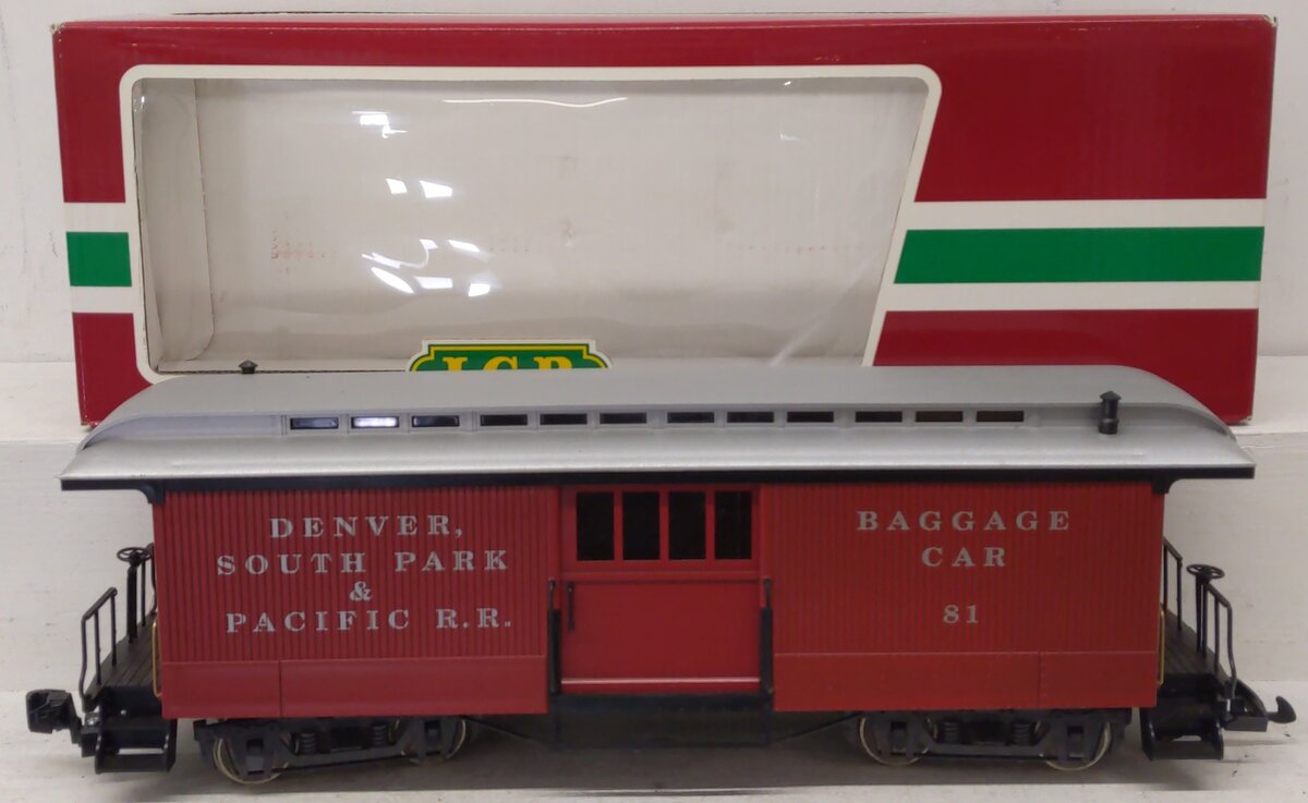 LGB 32840 Denver, South Park and Pacific Baggage Car w/Metal Wheels EX/Box