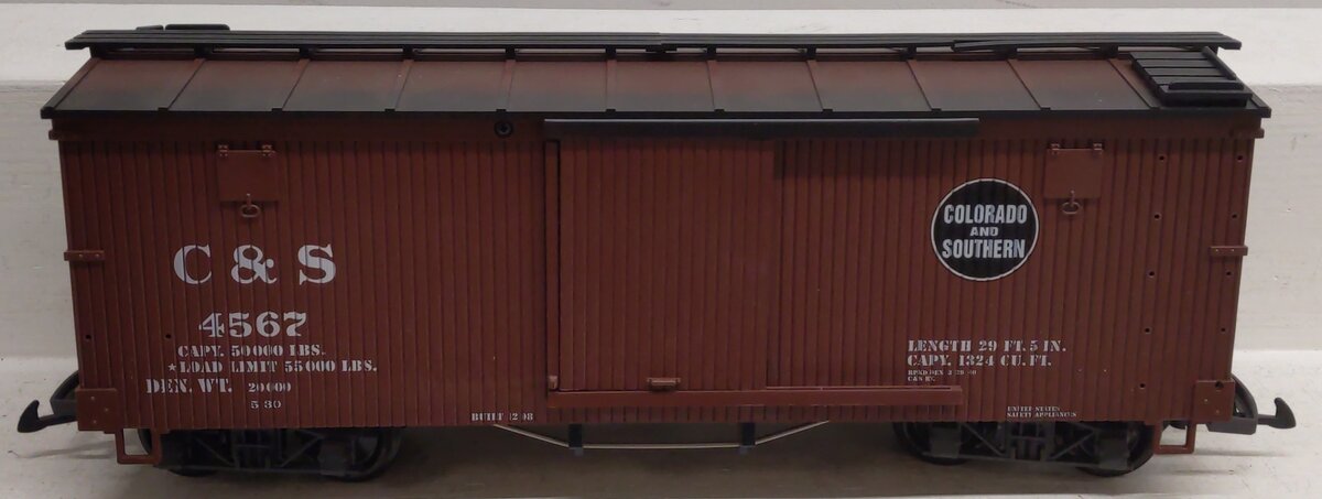 LGB 45670 G Scale Colorado & Southern Boxcar #4567 EX/Box