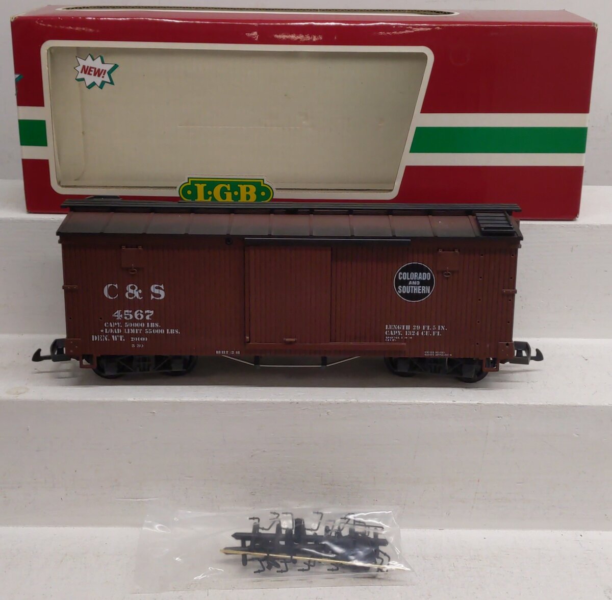 LGB 45670 G Scale Colorado & Southern Boxcar #4567 EX/Box