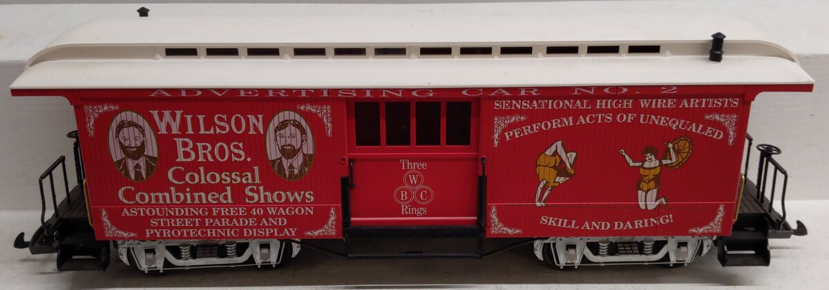 LGB 3084-DG G Scale Wilson Bros. Circus Passenger Car EX