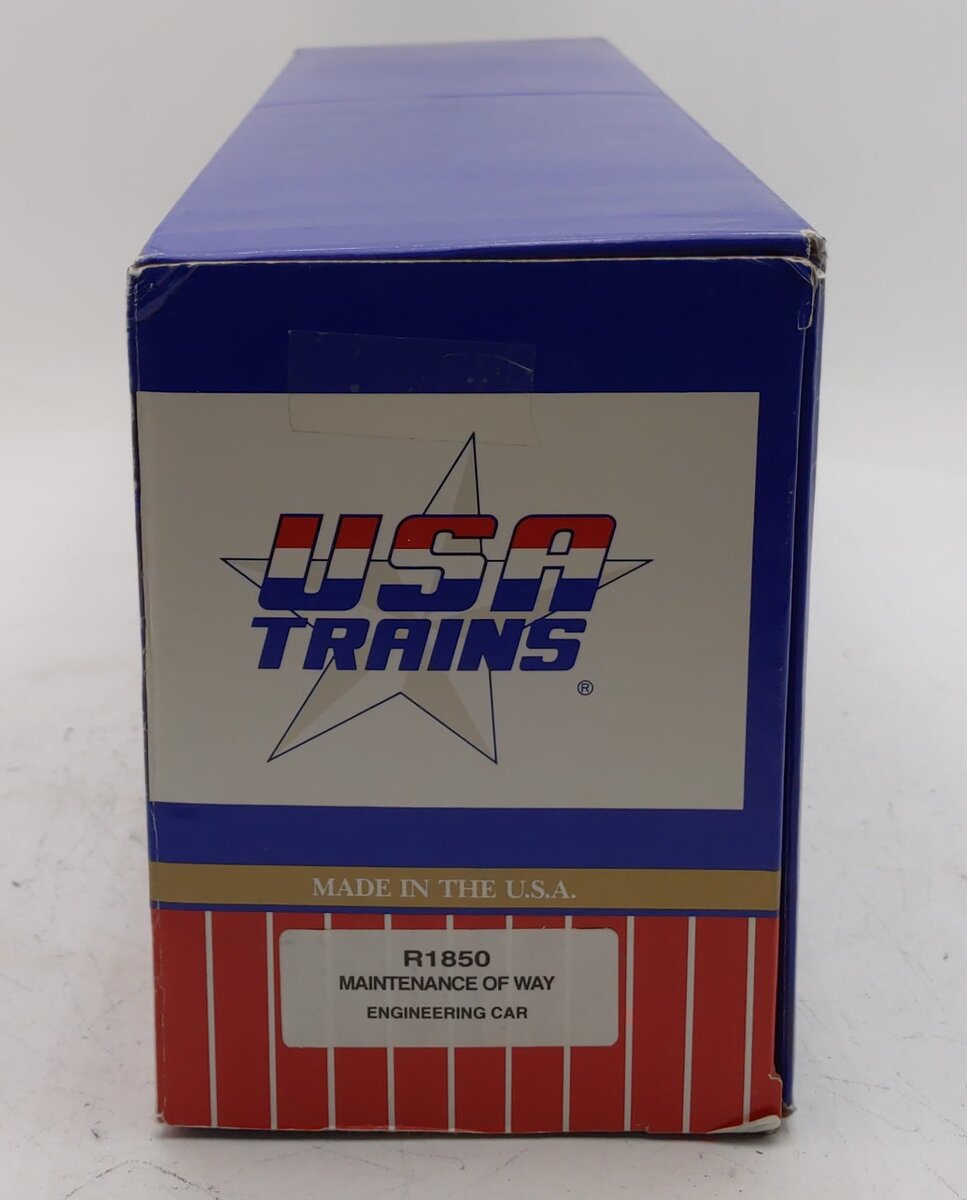 USA Trains R1850 G Maintenance of Way Engineering Car (Metal Wheels) EX/Box