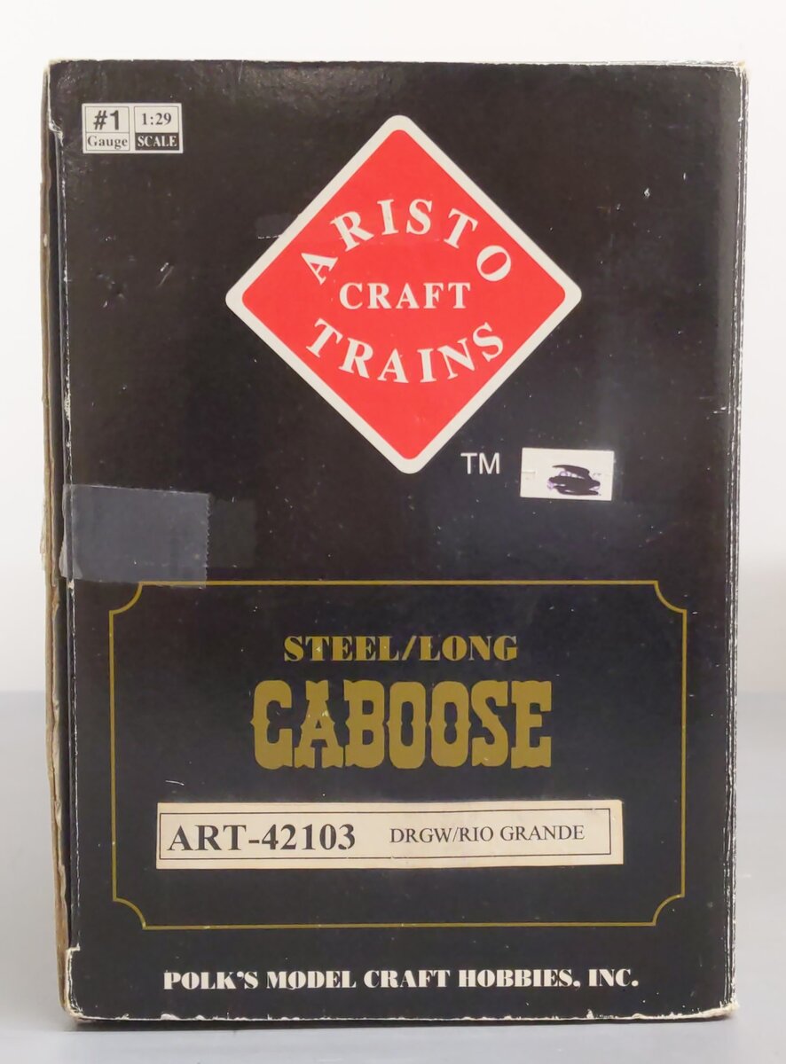 Aristo-Craft 42103 G Scale Rio Grande Illuminated Caboose #01403 VG/Box