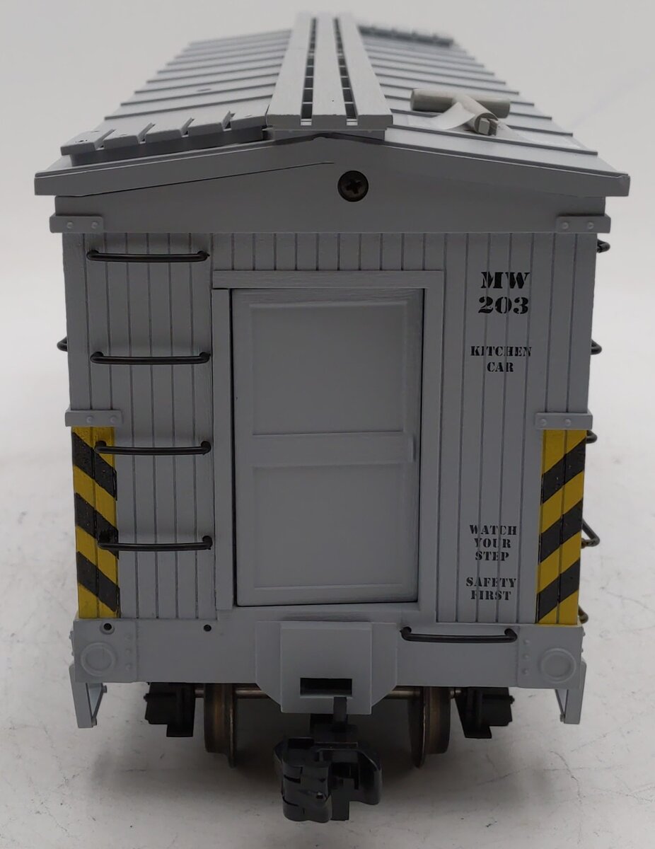 USA Trains R1840 G Maintenance of Way Kitchen Car #203 (Metal Wheels) EX/Box
