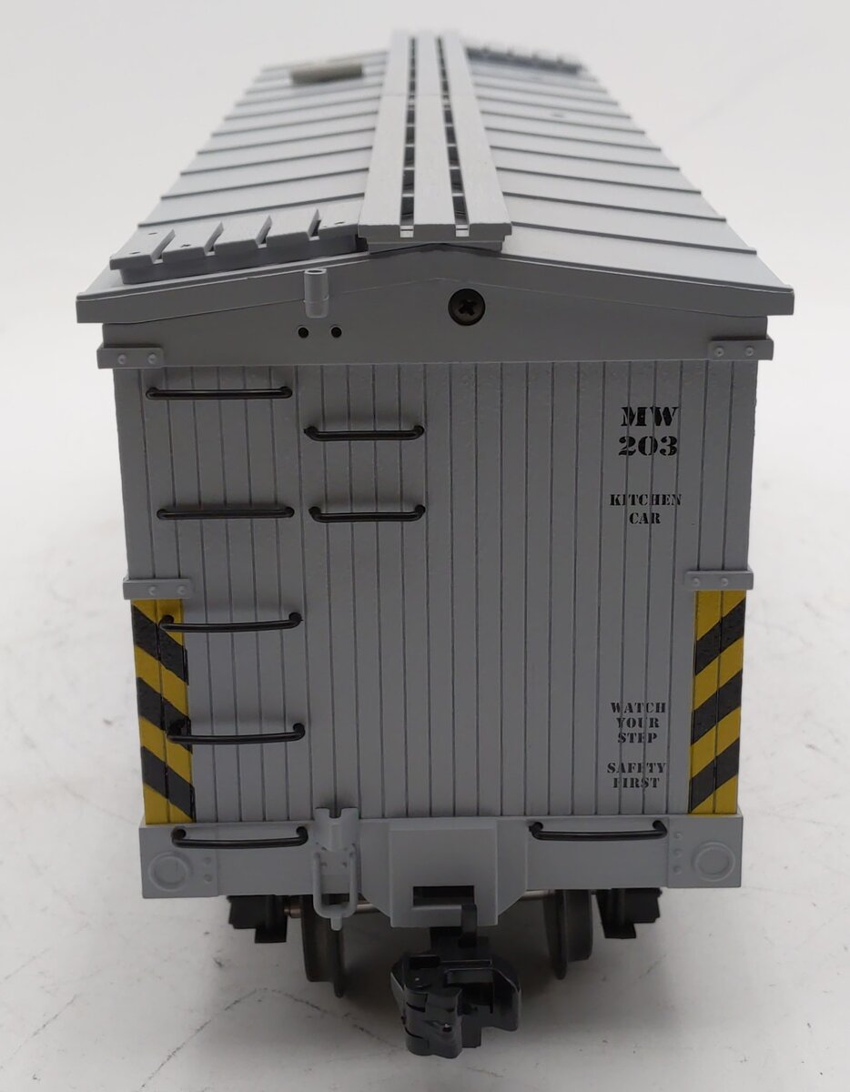 USA Trains R1840 G Maintenance of Way Kitchen Car #203 (Metal Wheels) EX/Box
