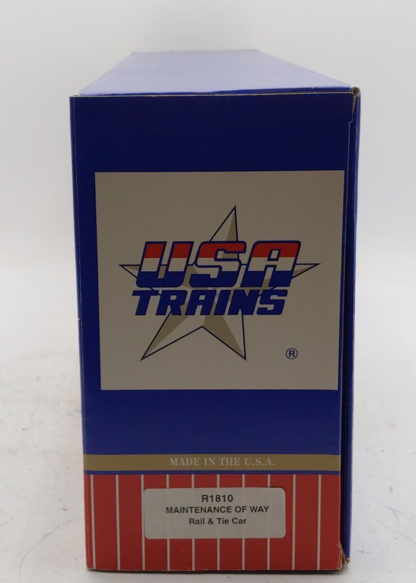 USA Trains 1810 G Maintenance of Way Flat Car w/o Load (Metal Wheels) EX/Box